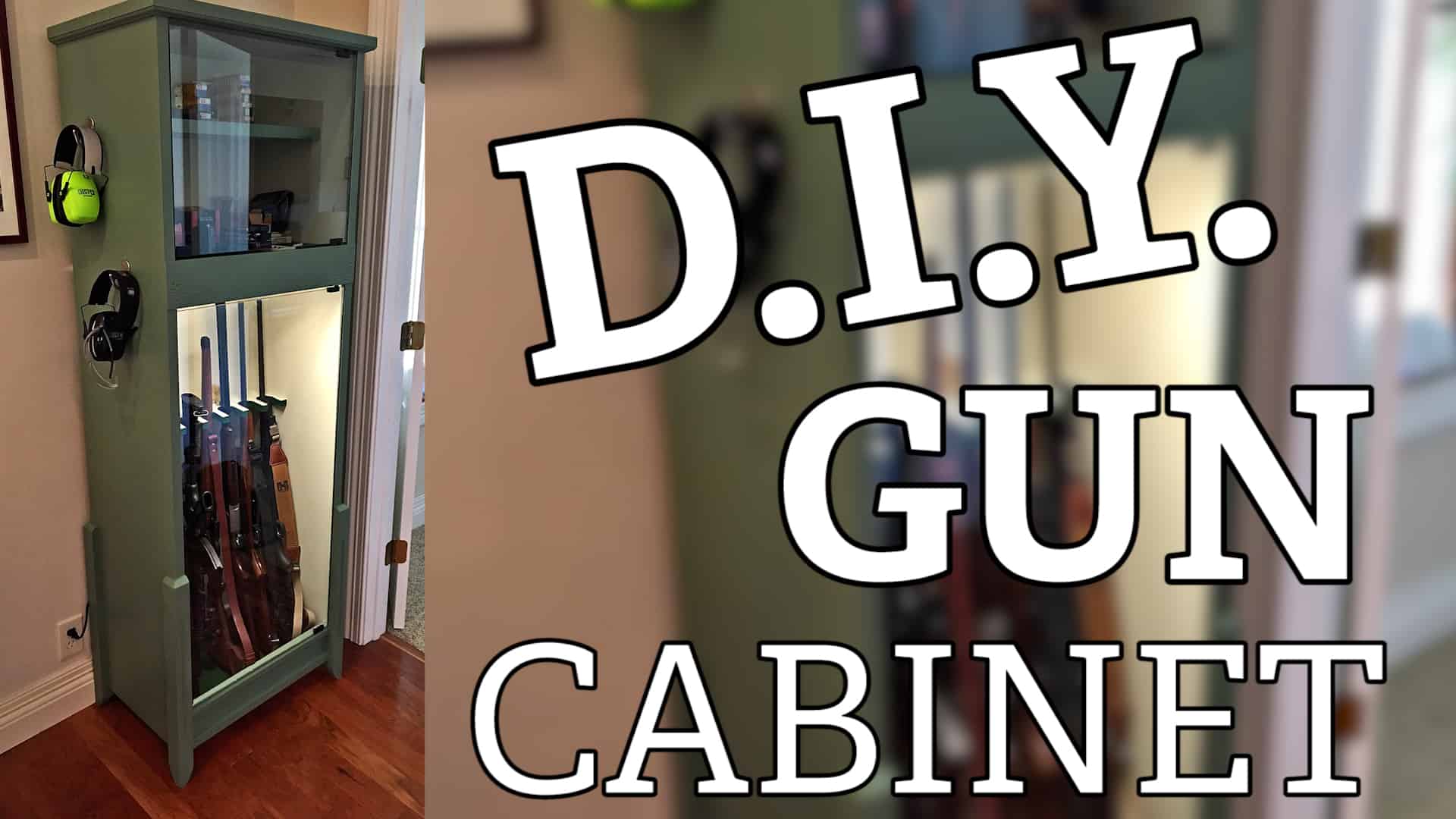 how to build your own gun cabinet