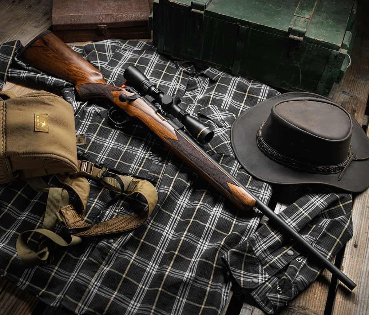 Springfield Armory Model 2020 rimfire rifle with walnut stock