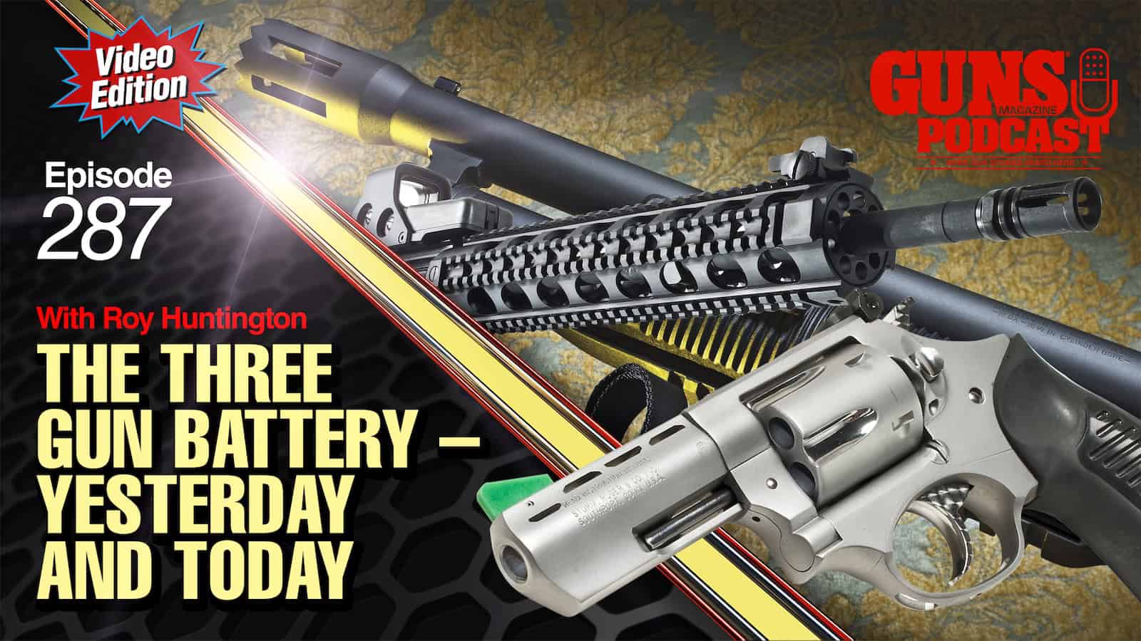 Three gun battery